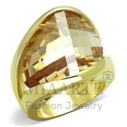 Wholesale AAA Grade CZ, Champagne, Gold, Women, Sterling Silver, Ring