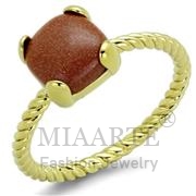 Wholesale Synthetic, Brown, Gold, Women, Brass, Ring