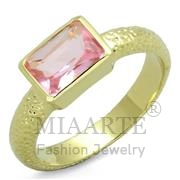 Wholesale Synthetic, Rose, Gold, Women, Brass, Ring