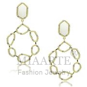Wholesale Synthetic, White, Gold & phll, Women, Brass, Earrings