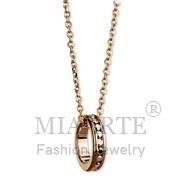 Wholesale Top Grade Crystal, Crystal Metal light gold, IP Rose Gold(Ion Plating), Women, Brass, Chain Pendant