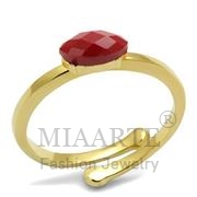 Wholesale Synthetic, Siam, Flash Gold, Women, Brass, Ring