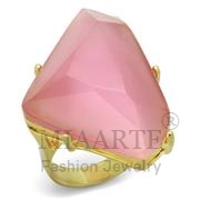 Wholesale Synthetic, Rose, Gold & phll, Women, Brass, Ring