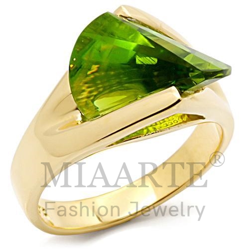 戒指,白銅,鍍金,合成/人造,橄欖綠,尖晶石