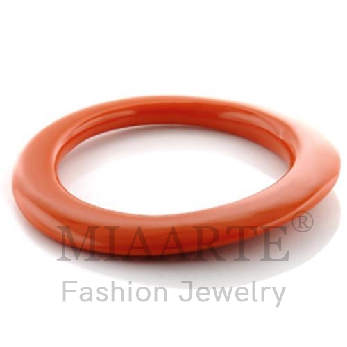 Bangle,Plastic,N/A,Synthetic,Orange,Synthetic Stone