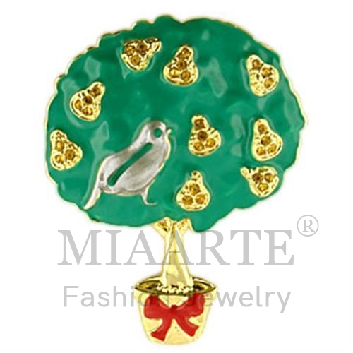 胸花,合金,雙色,水鑽,金黃