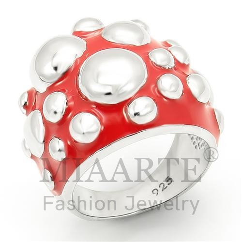 Ring,Sterling Silver,Rhodium,NoStone,No Stone