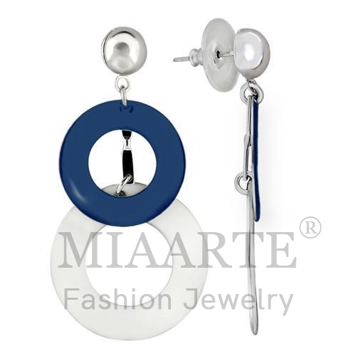 Earrings,Brass,Rhodium,NoStone,No Stone