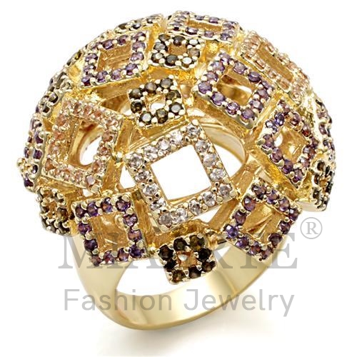 Ring,Brass,Imitation Gold,AAA Grade CZ,MultiColor