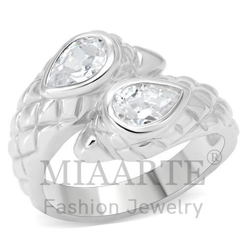 Ring,Sterling Silver,Silver Plated,AAA Grade CZ,Clear