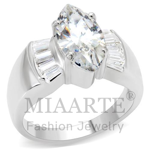 Ring,Sterling Silver,Silver Plated,AAA Grade CZ,Clear