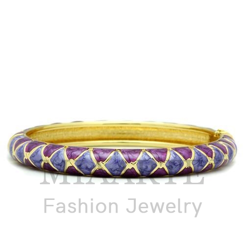 Bangle,White Metal,Flash Gold,Epoxy,No Stone
