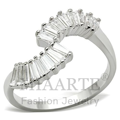 Ring,Sterling Silver,Silver Plated,AAA Grade CZ,Clear