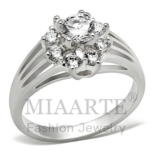 Ring,Sterling Silver,Silver Plated,AAA Grade CZ,Clear