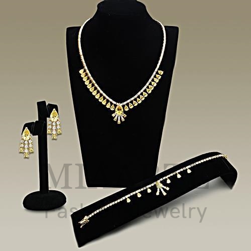 Set,Brass,Gold,AAA Grade CZ,Topaz