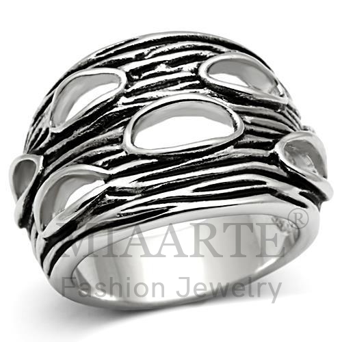 Ring,Brass,Rhodium,NoStone,No Stone