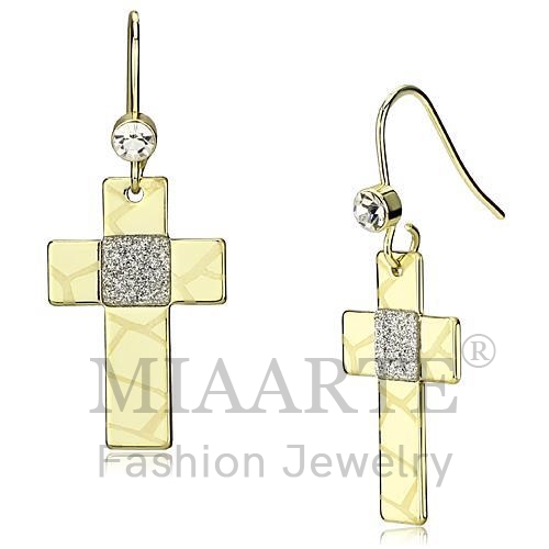 Earrings,Iron,Gold,Top Grade Crystal,Clear
