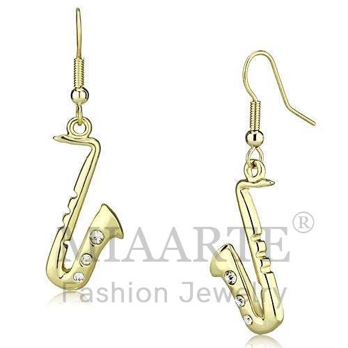 Earrings,Iron,Gold,Top Grade Crystal,Clear