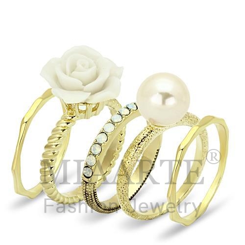 Ring,Brass,Gold,Synthetic,White,Pearl