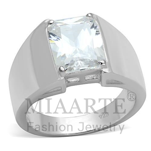 Ring,Sterling Silver,Silver Plated,AAA Grade CZ,Clear