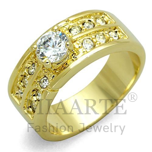 Ring,Brass,Gold,AAA Grade CZ,Clear