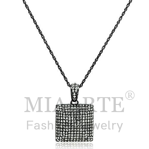 Chain Pendant,Brass,TIN Cobalt Black,Top Grade Crystal,BlackDiamond