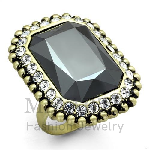 Ring,Brass,Gold & phll,Top Grade Crystal,Hematite