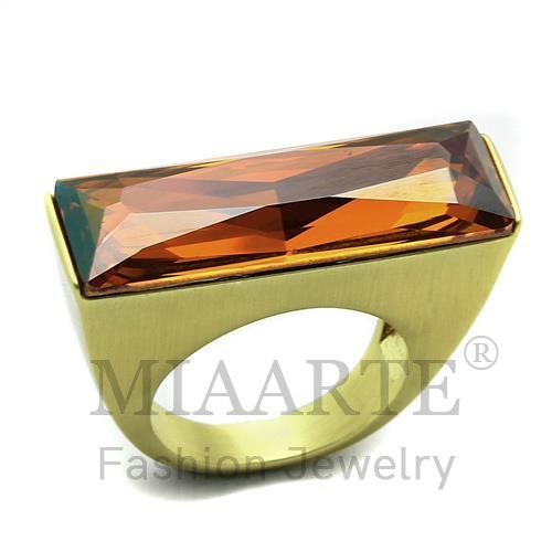Ring,Brass,Gold & phll,Top Grade Crystal,Champagne