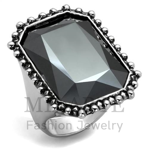 Ring,Brass,Rhodium,Top Grade Crystal,Hematite