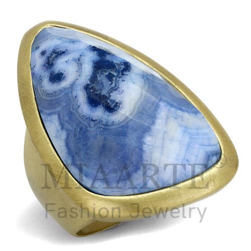 Ring,Brass,Antique Copper,Synthetic,Capri Blue,Onyx