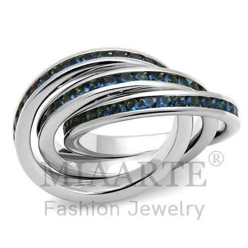 Ring,Brass,Rhodium,Synthetic,Montana,Synthetic Glass