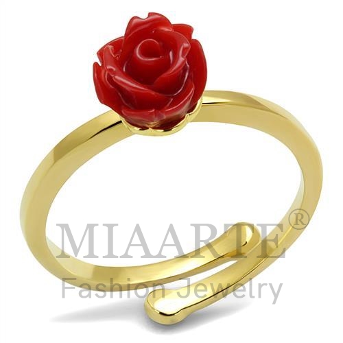 Ring,Brass,Flash Gold,Synthetic,Siam,Synthetic Stone